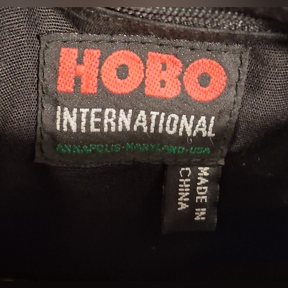 EUC Vintage Hobo International Black Leather Portfolio Satchel Purse Bag - Picture 13 of 13
